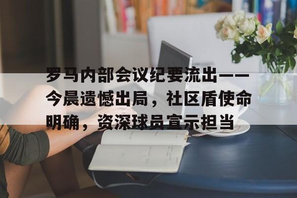 爱游戏活动彩金 - 罗马内部会议纪要流出——今晨遗憾出局，社区盾使命明确，资深球员宣示担当